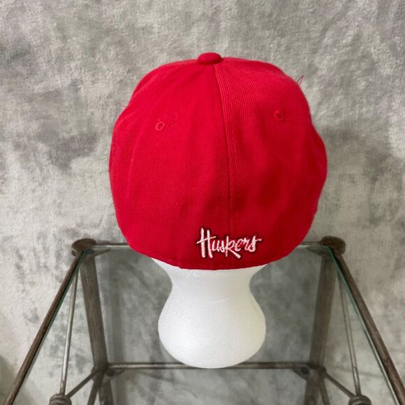 Nebraska Huskers Hat Fitted Mens 7 1/4 embroidered DH Zephya Logo cap hat - Picture 3 of 6